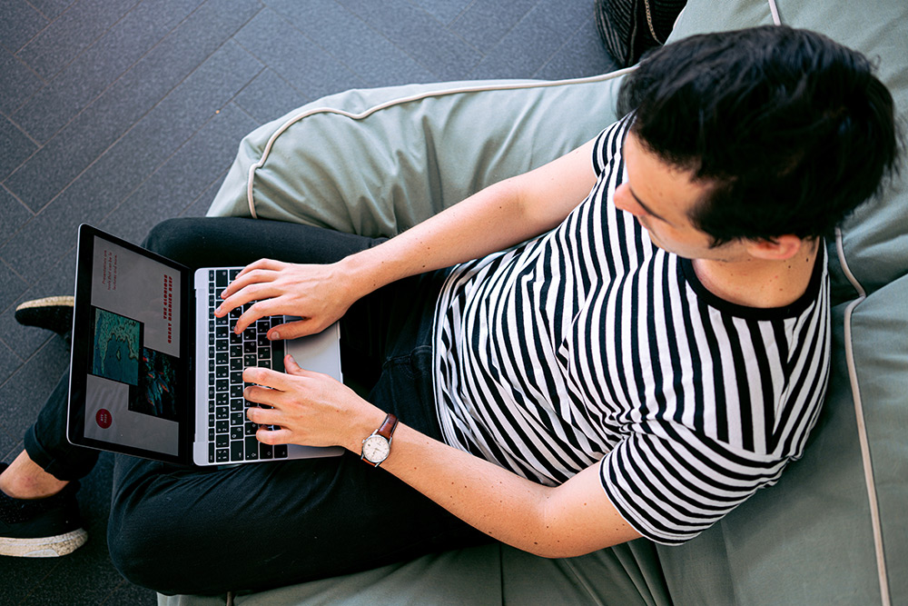 Man Running an Online Marketing Campaign